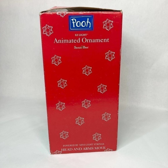 Santa's Best Winnie the Pooh EZ Light Large Animated Ornament in Original Box - Picture 11 of 16